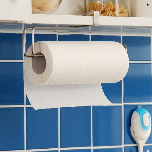 Stainless Steel Cabinet Paper Towel Rack Trace Free Paper Roll