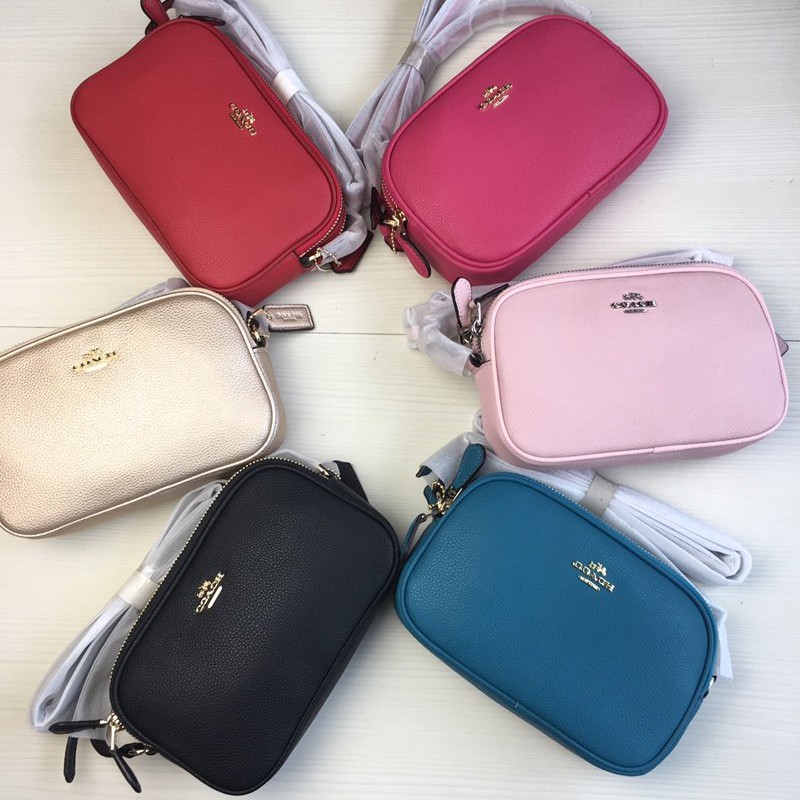 double zipper shoulder bag