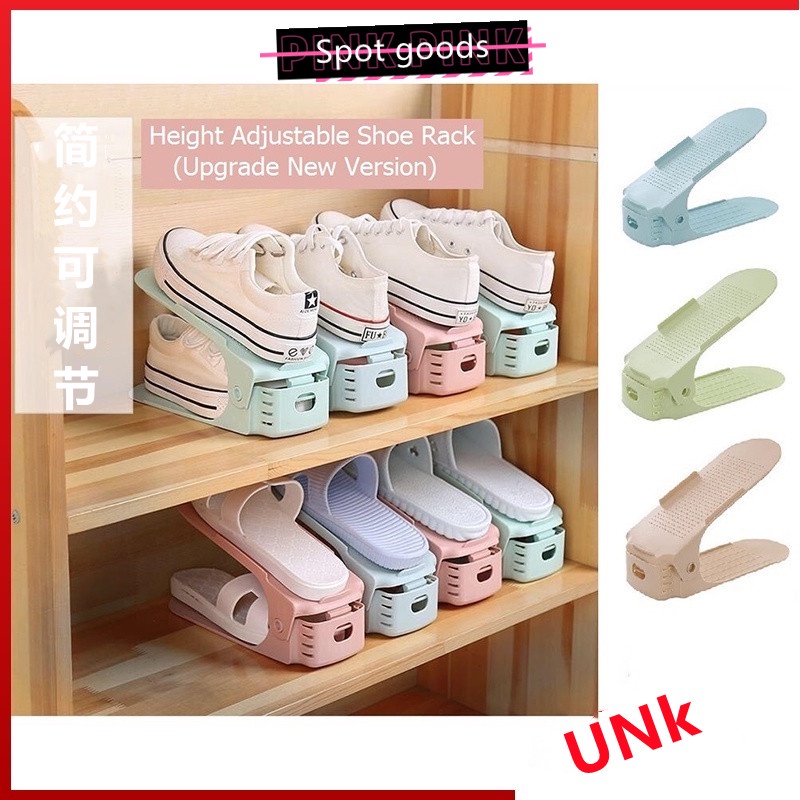 Shoe Storage Organizer Height Adjustable Shoe Rack 1068 Adjustable Shoe Holder Tempat Letak Kasut Shoe Storage Shopee Singapore