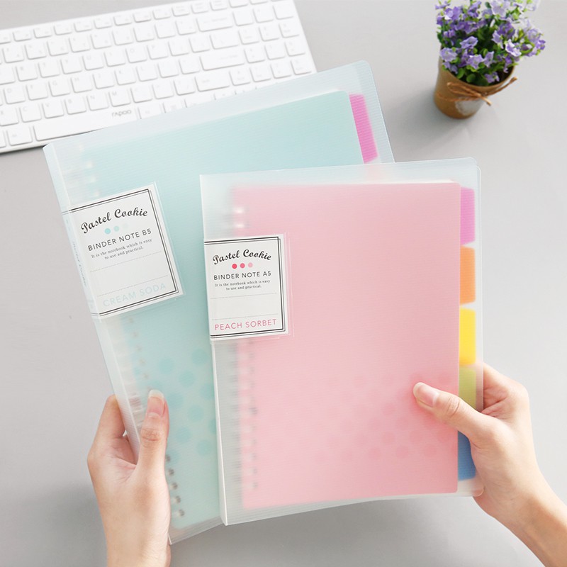 Kokuyo Pastel Cookie looseleaf notebook A5 B5 A4 Shopee Singapore