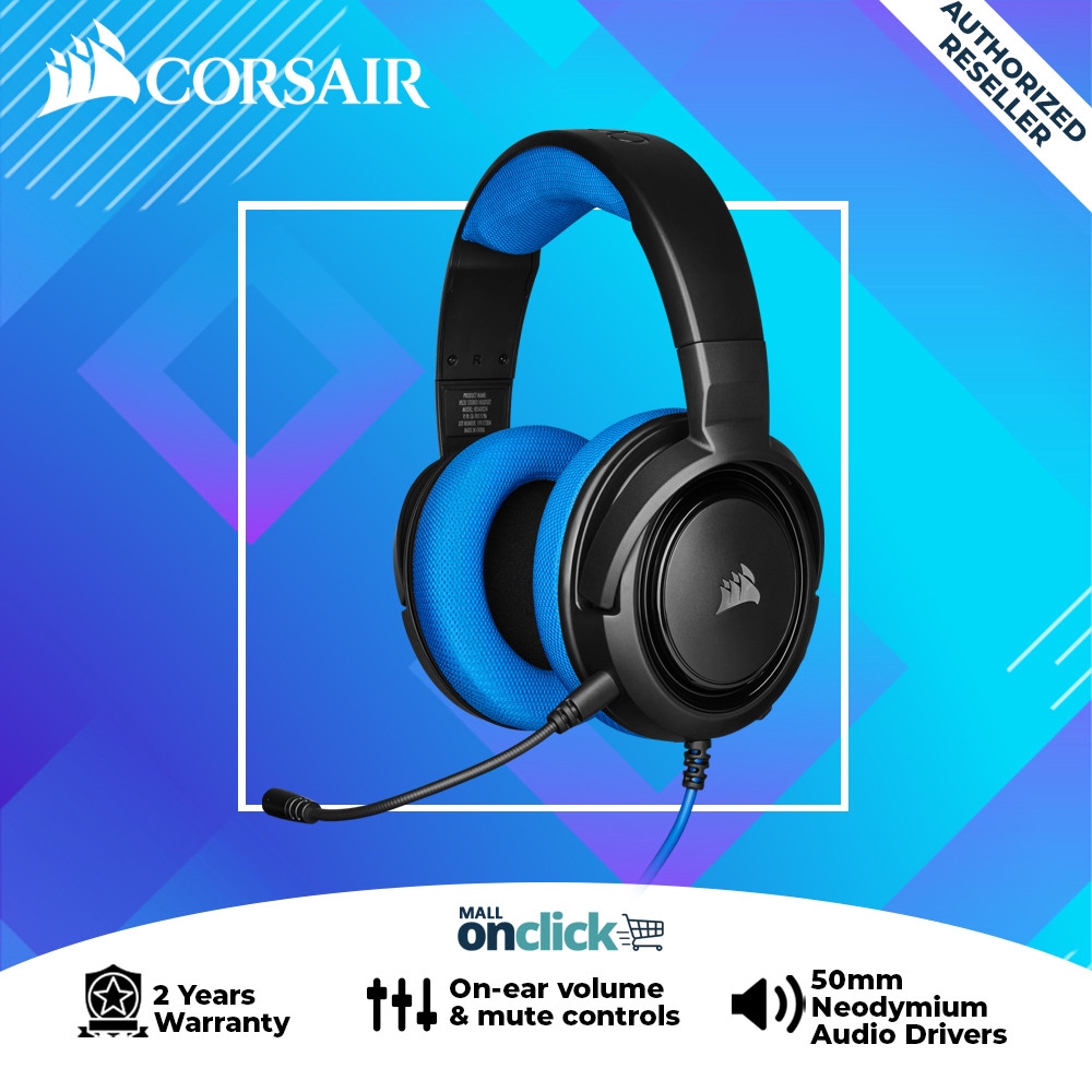 corsair headset blue