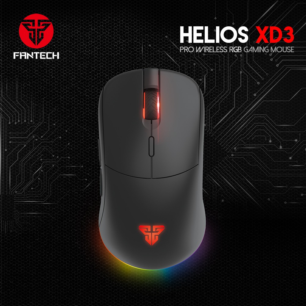 Shop Malaysia Fantech Xd3 Helios 16000 Dpi Pro Wireless Rgb Marco Gaming Mouse Shopee Singapore