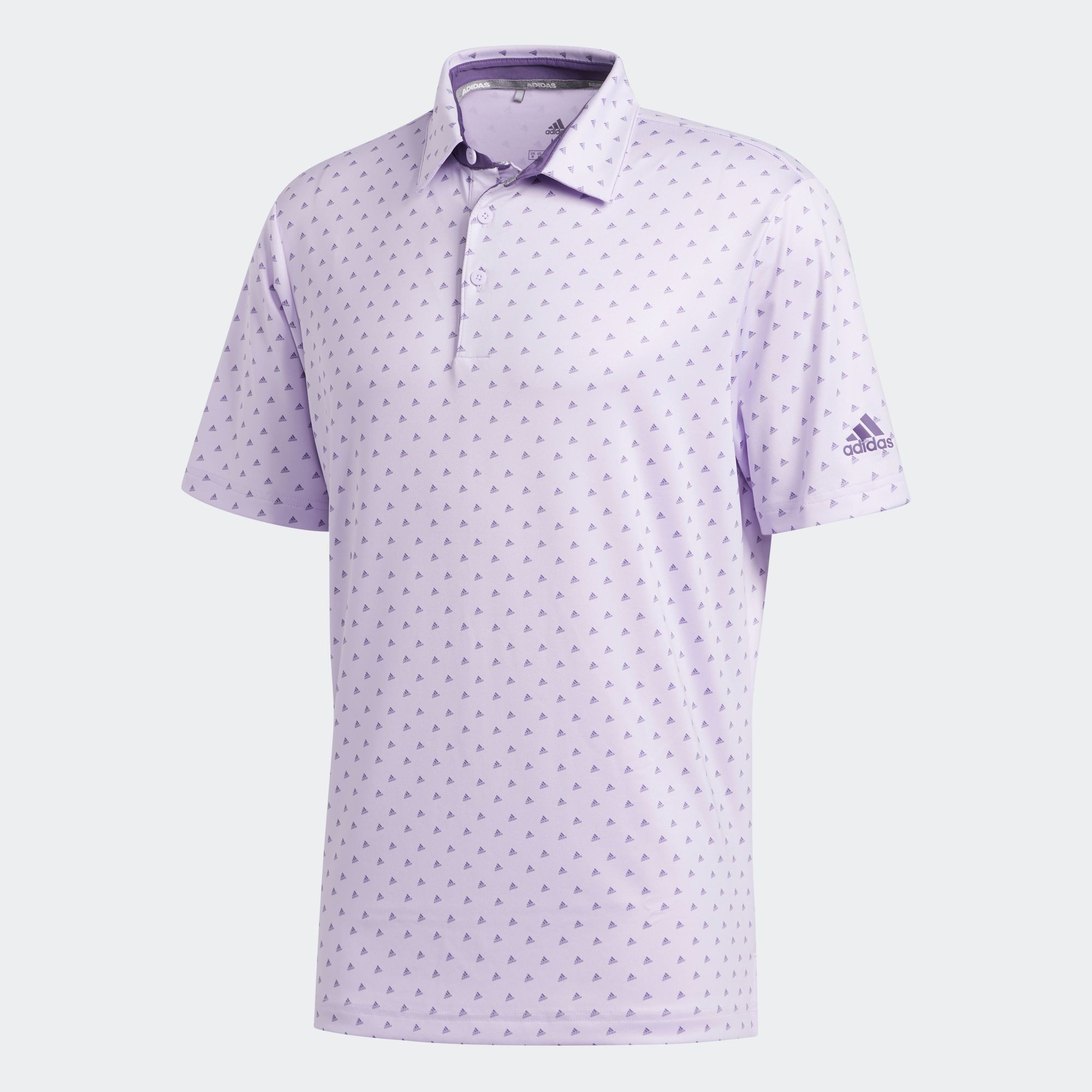 adidas purple golf shirt