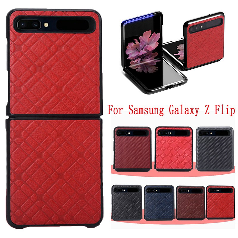 For Samsung Galaxy Z Flip Phone Case F7000 Foldable Holster Protector Cover Skin Shopee Singapore