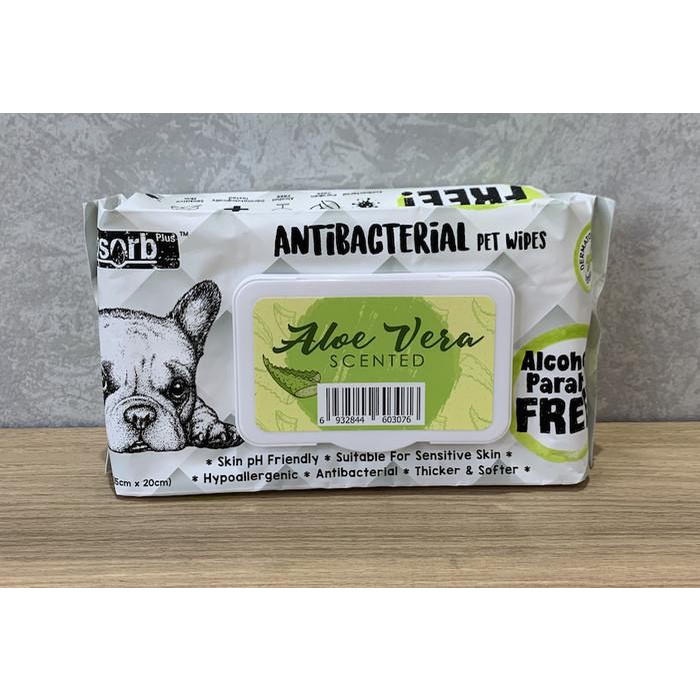 Pet Glove / Absorbent Plus Antibacterial Pet Wipes (80 Sheets) Shopee