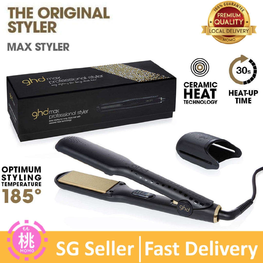 Ghd Max Styler Professional Ceramic Hair Straighteners Local 3 Pin Plug Shopee Singapore