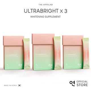 THE APRILAB | Ultrabright — Korean Whitening Glutathione Supplement (Korean Beauty Powder) (THREE PACK) 1 Month Supply