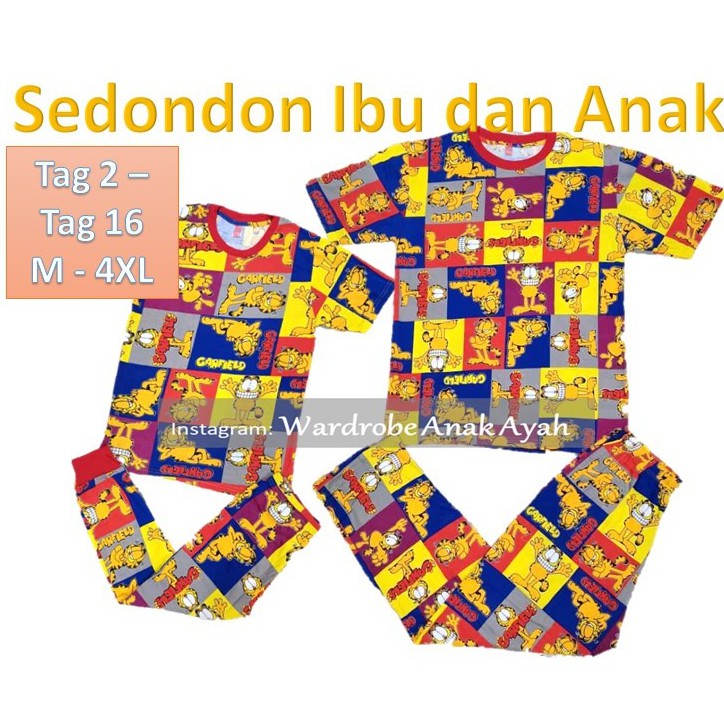 Shop Malaysia Hot Items Ikids Pyjamas Sedondon Ibu Dan Anak Pajama Adult Mom Matching Matchy With Kids Short Sleeve Shopee Singapore