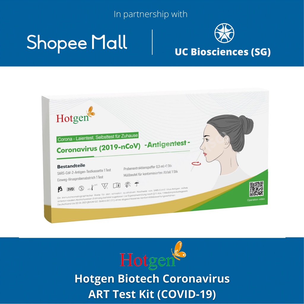 Hotgen Biotech Coronavirus (2019nCoV) Antigen Test [HSA COVID19] Ag