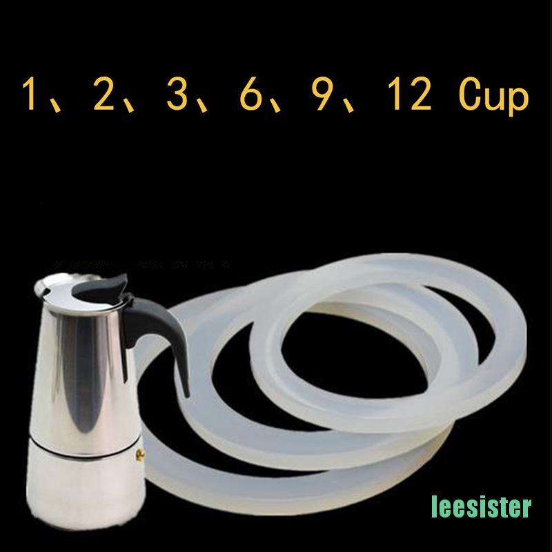10Pcs Silicone Gaskets Washers Sealing Ring For 1/2/3/6/9/12-Cup Moka Coffee Pot