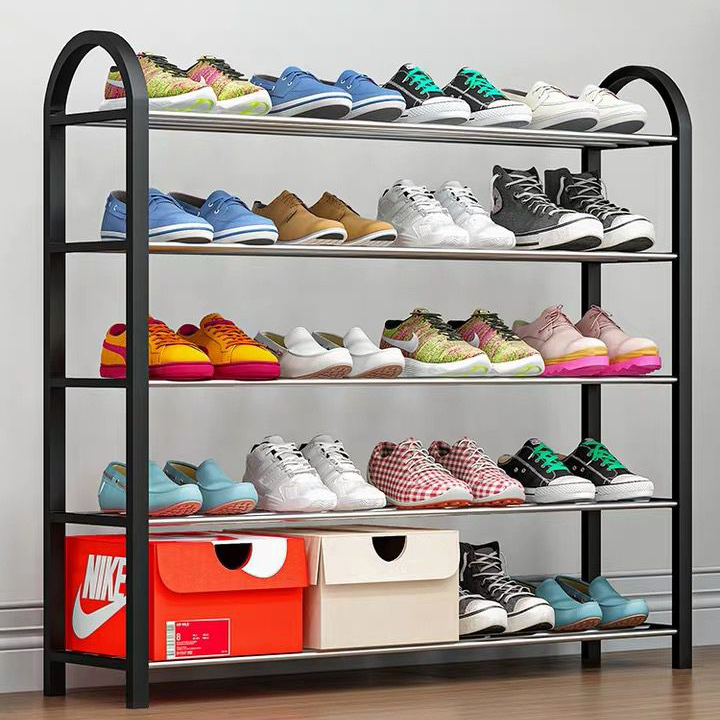 Shoe Rack Sturdy Metal Shoe Rack Organizer Simple Narrow Shoe Stand Shoe Shelf 3 5 Tier Shopee Singapore