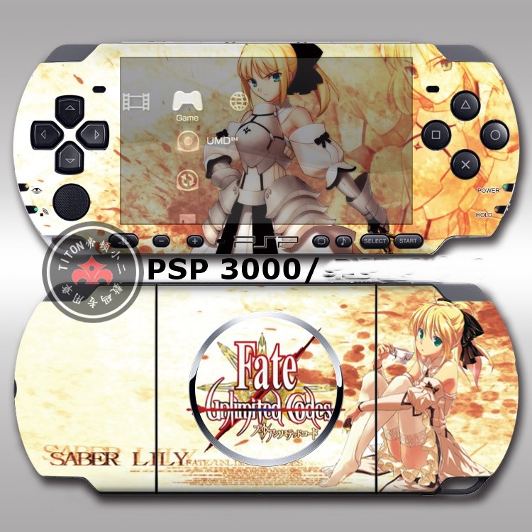 Game Console Sticker Skin Pain Decal Anime For Psp 3000 Fate Stay Night Sabor Shopee Singapore