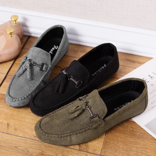 Fashion men's casual shoes Breathable driving shoes Non-slip loafers flat shoes