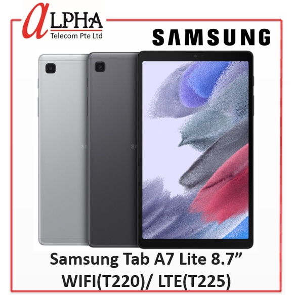 Samsung Galaxy Tab A7 Lite 8.7” WIFI (T220)/ LTE (T225) *** 1 Year Singapore Samsung Warranty ***