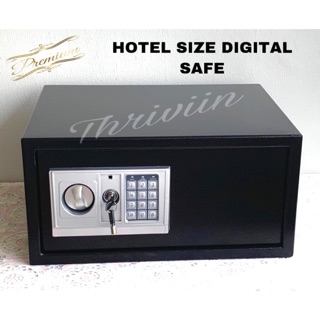 Hotel Size Digital Safe Box-fits 15” laptop, double layer, wall mounting
