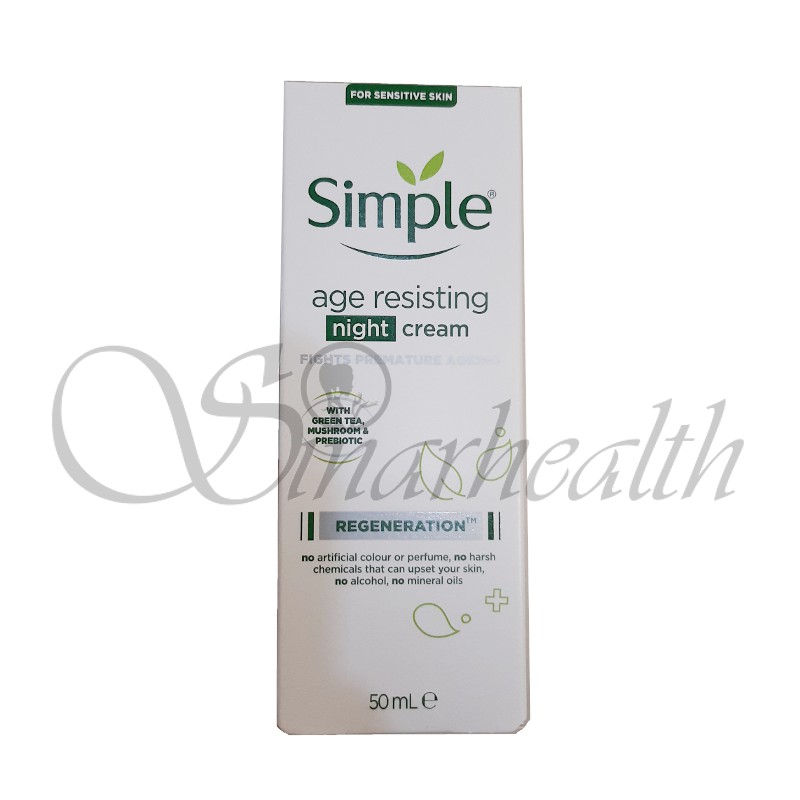 simple night cream age resisting