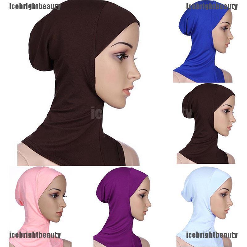 Ice Women Muslim Full Hat Inner Hijab Beanie Islamic Hats Shopee Singapore