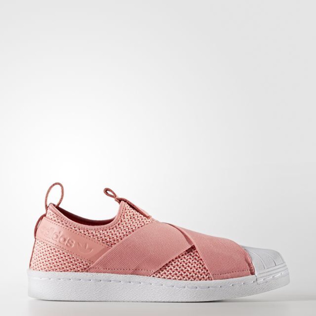 adidas superstar slip on Rose homme