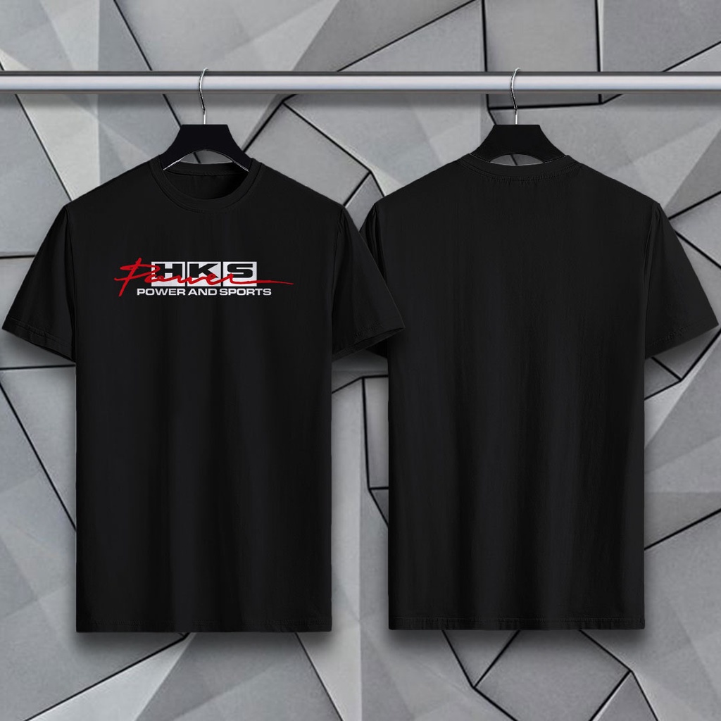 JDM HKS Power Motorsport 100% Cotton Unisex Men Team Shirt [Ready Stock]