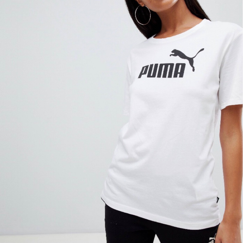 puma white tee shirts