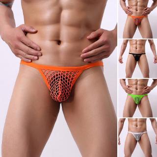 Men Male Briefs Low rise Sexy Bulge pouch Knickers Bikini Panties Men Male See through Elastic Stretch Fashion