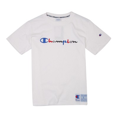 champion plain white tee