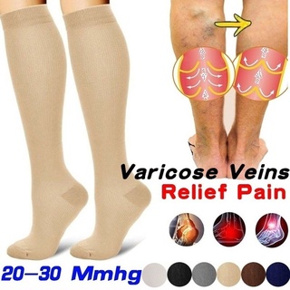 Unisex Compression Long Socks Women Men Pressure Varicose Veins Leg Relief Pain Knee High Stockings S-XXL