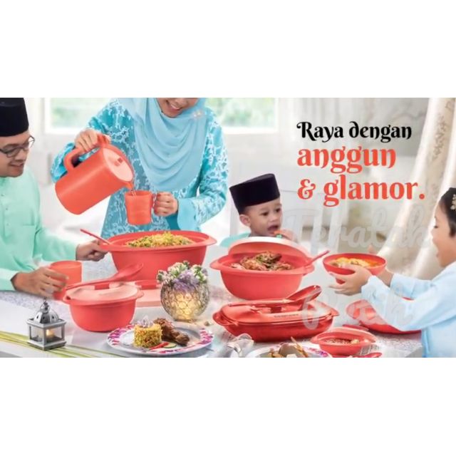 PRE ORDER TUPPERWARE CORAL BLOOMS SERVEWARE (Special Color