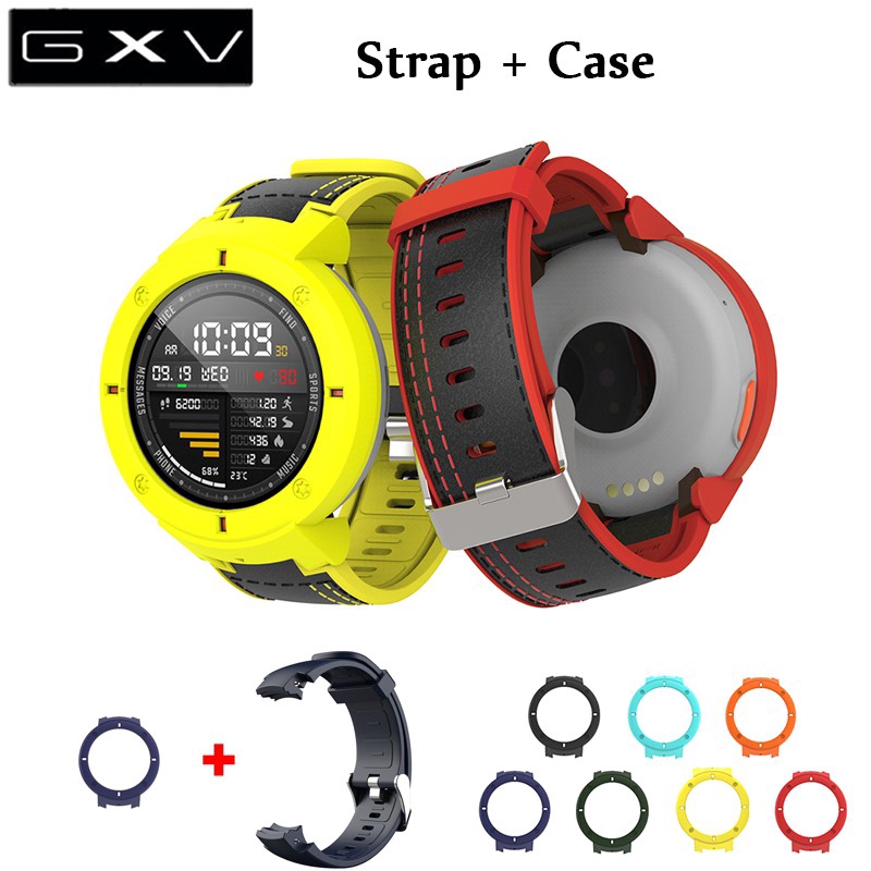 Tough Armor Case Cover Strap For Amazfit Verge 3 Watch Protector For Xiaomi Amazfit 3 Verge Smart Accessories Band Shopee Singapore