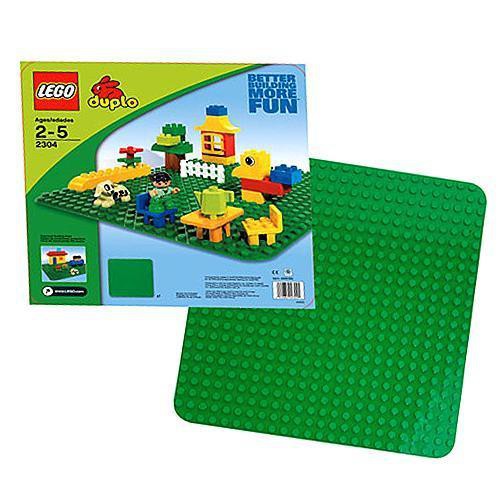 lego duplo green building plate