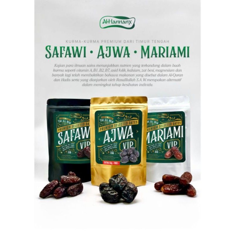 Al Hannan Kurma Ajwa Safawi 200g Premium Dates For Ramadhan Gifts From Madinah Singapore