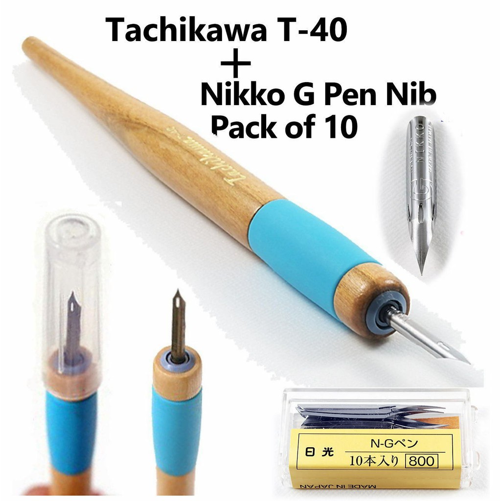 Tachikawa Ic Pen Nib Holder T 40 Nikko Manga G Pen Nib Pack Of 10 Made In Japan Singapore