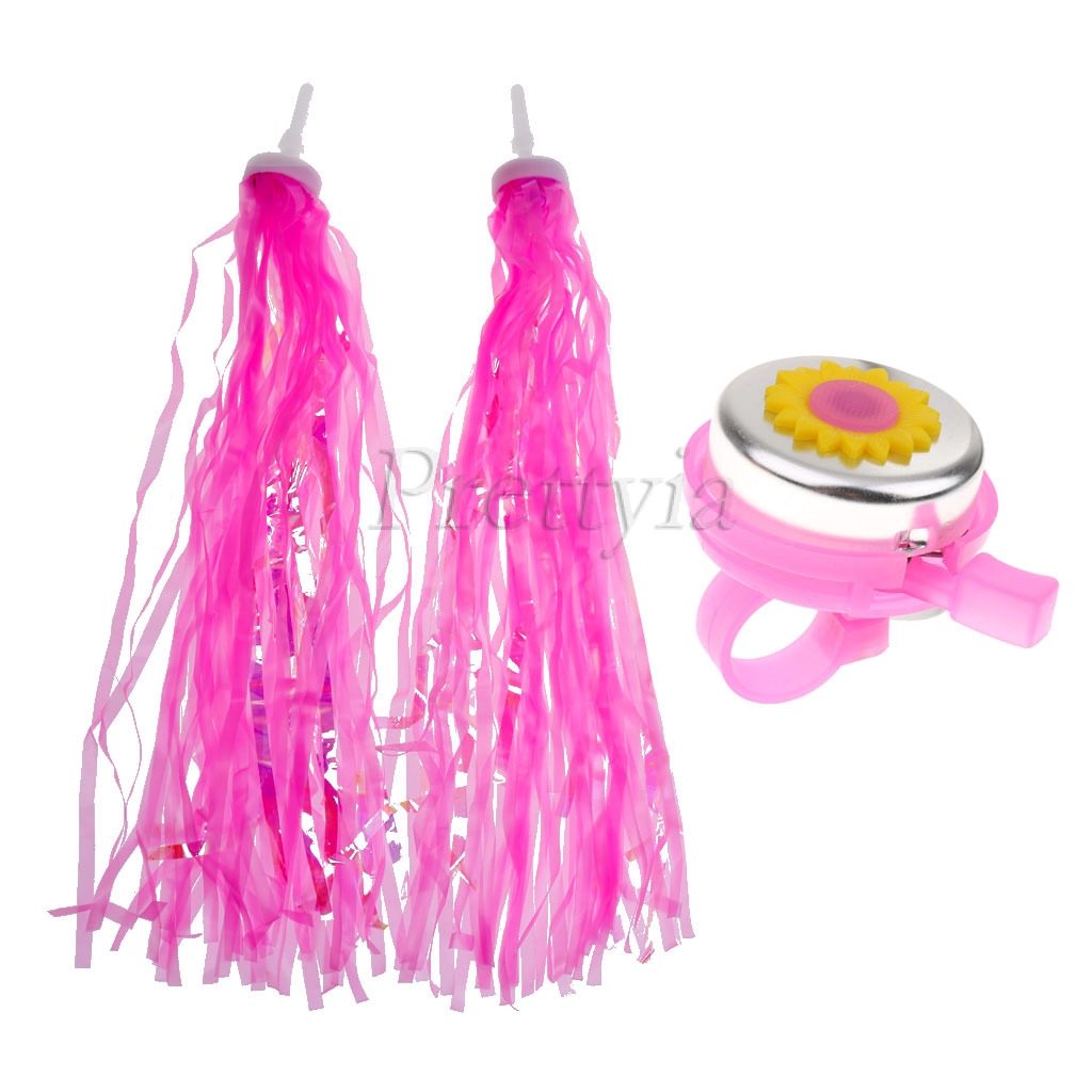 pink handlebar tassels