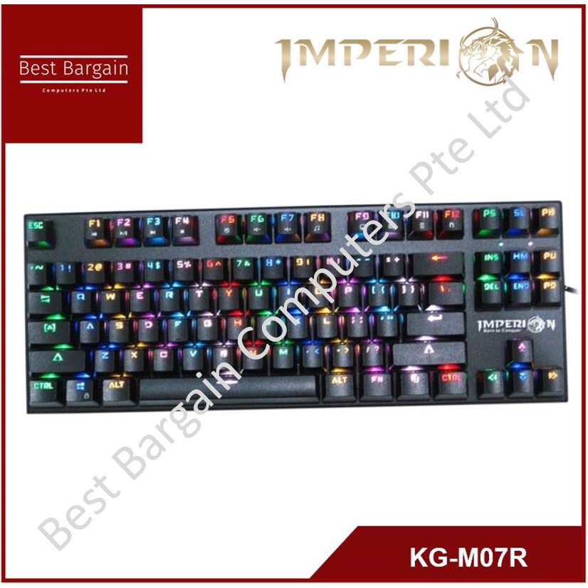 Best Bargain Imperion Mech 7 87 Key Led Mechanical Usb Gaming