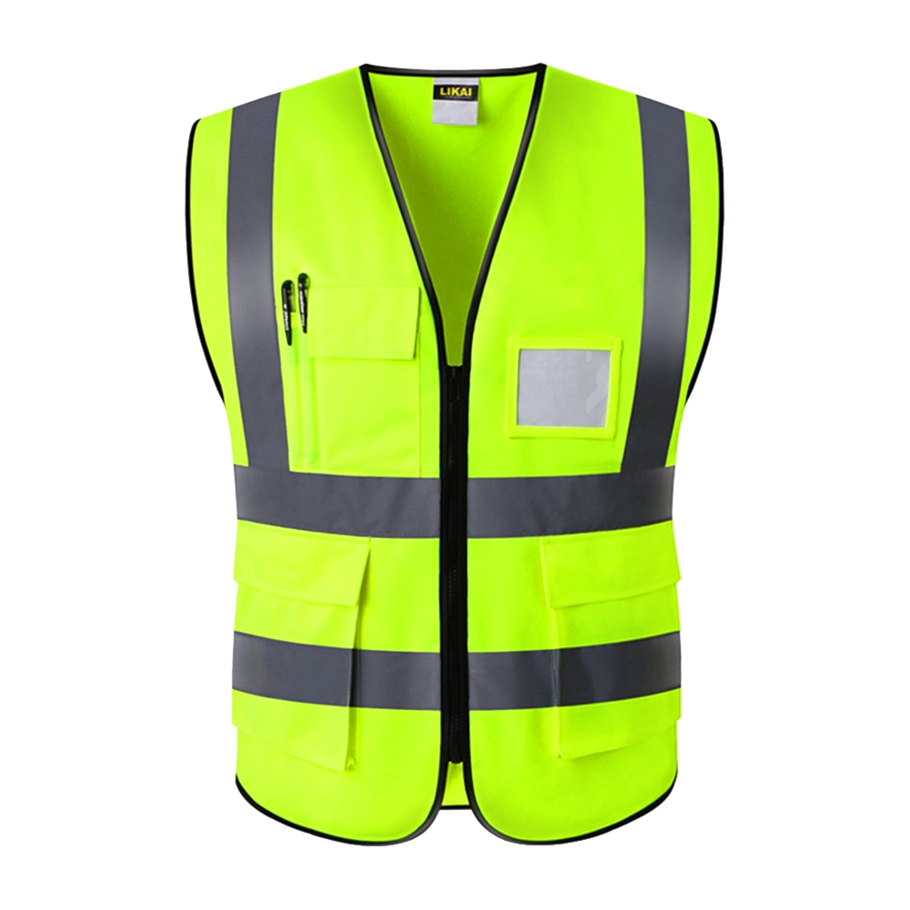 Reflective vest Safety Protective Pockets Wearable Construction Outdoor 