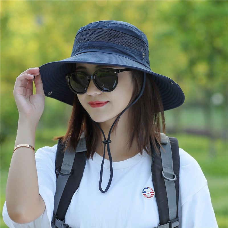 Crosail Outdoor Shade Fisherman Hat Breathable Climbing Hat Broadside Beach Hat
