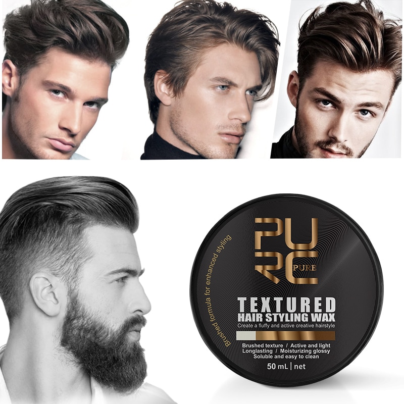 PURC Strong Hold Hair Wax For Men Hold Hair styles Smooth Frizzy Hair Non  Greasy Hair Dye Wax Mud Cream | Shopee Singapore