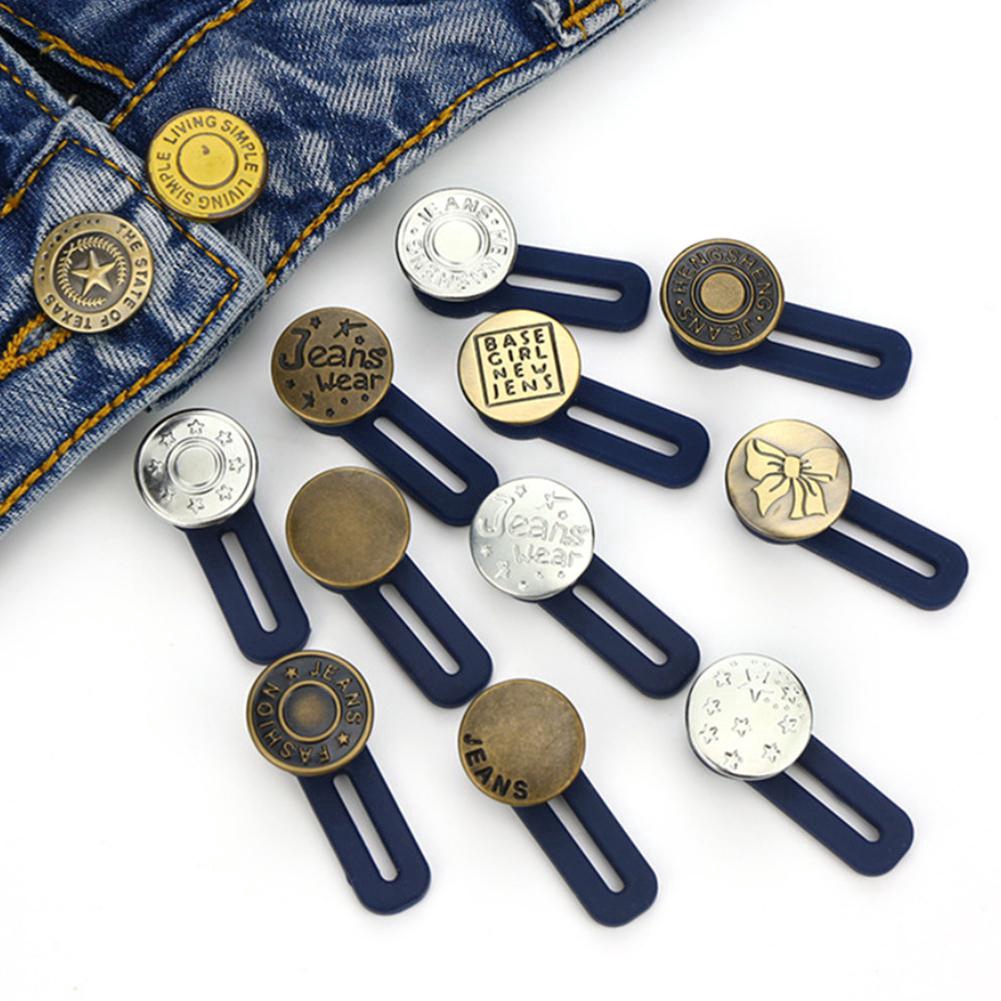 Metal Extended Button  for Clothing Jeans Adjust Fit 