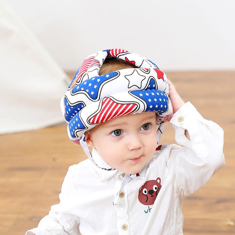 [in stock]Baby Head Protection Adjustable Soft Safety Helmet Walk