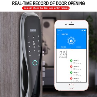 Tuya Smart Digital Door Lock WiFi Biometrical Fingerprint Unlock Work with App Smart Life Smart Home Product #4