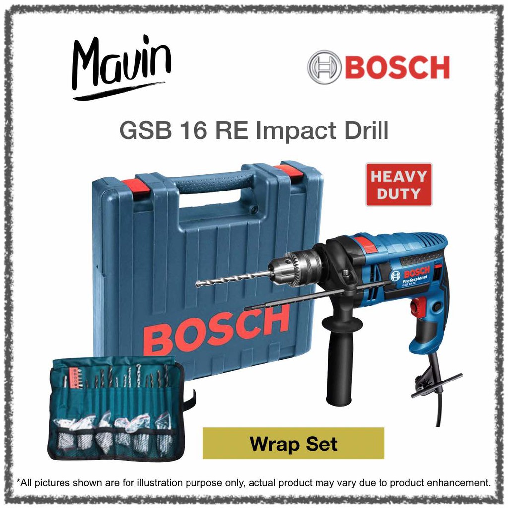 🏆BOSCH GSB 16 RE / GSB 16RE 750W H/D Impact Drill [100 PCs Accessories ...