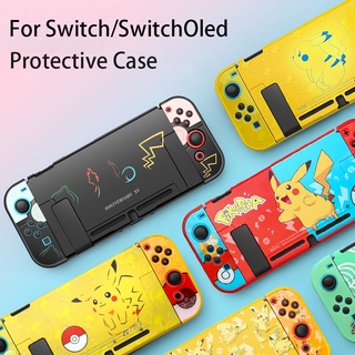 Nintend Switch Pikachu Hard Protective Case Cover Shell For Nitendo Switch Oled Console NS Controller Direct Docking