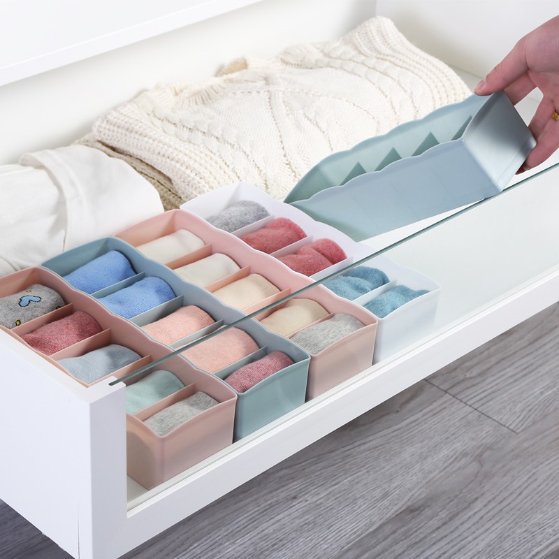 Sock Organiser Box Jewelry Sundries Wardrobe Drawer Home Living