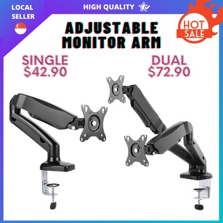 [SG Stock] Divinux Desktop Single/Dual Monitor Arm with Gas Spring - Adjustable