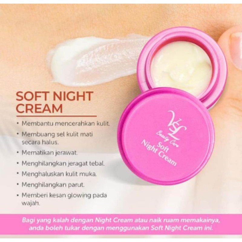 Vsl Ready Stok Night Cream 5g Night Soft Cream 5g Shopee Singapore