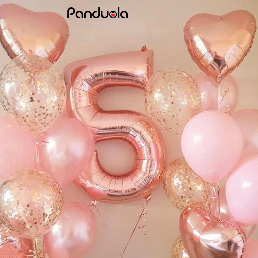 Princess Decoration Number Balloon Christmas Balloons 2019 Foil