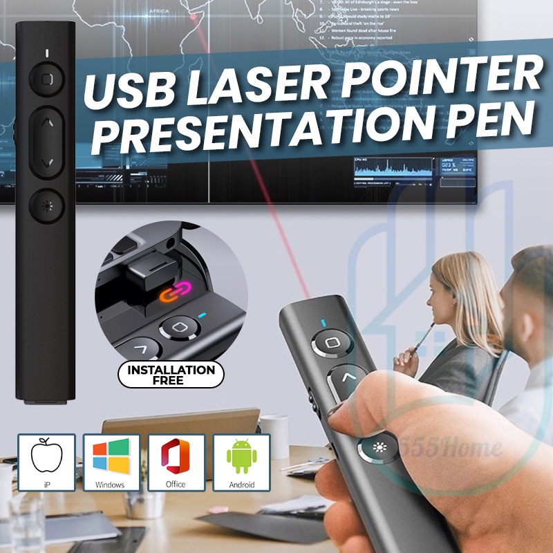 [SG Seller] USB Wireless Laser Pointer Presentation Remote Control / PPT PowerPoint Project