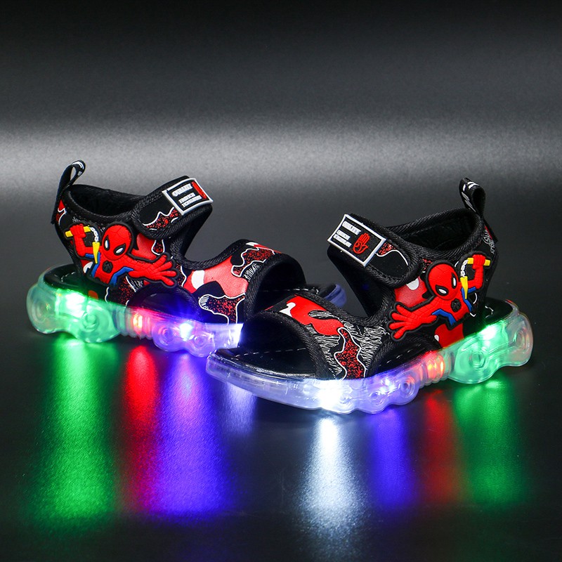 boys light up sandals