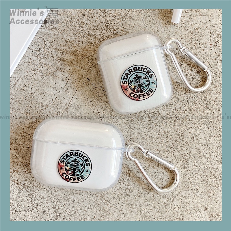 Cute Starbucks AirPods Case For Apple AirPods 1 2 Pro Soft Casing Clear Silicone Cover Bubble