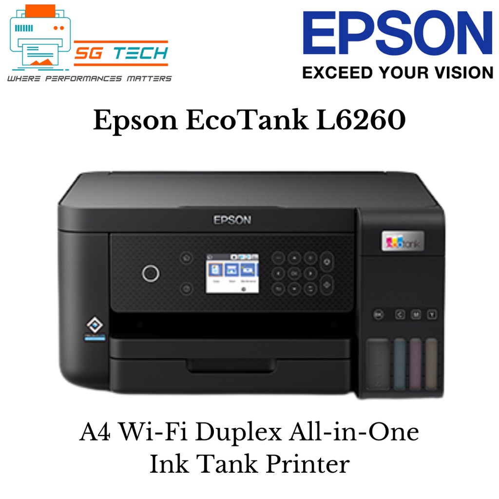 Epson EcoTank L6260 A4 WiFi Duplex AllinOne Ink Tank Printer Replacement Model L6160 6260